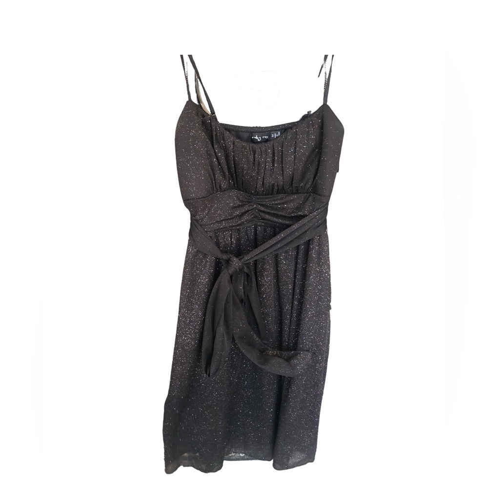 Juniors Medium Ruby Rox Sparkling Black Dress